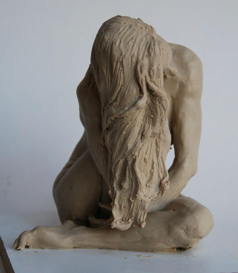 brookelynne:  Brooke Lynne | Deb Zeller Sculpture from a 2 hour pose. 