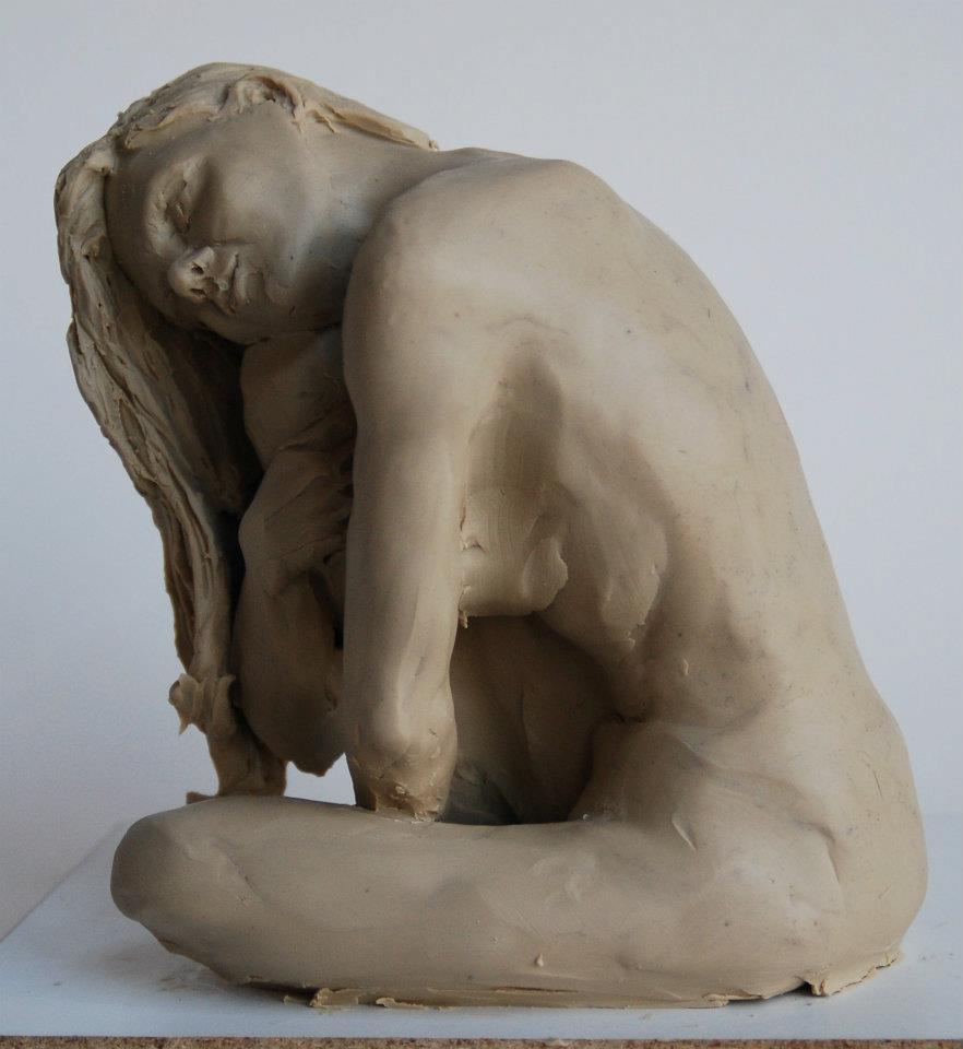 brookelynne:  Brooke Lynne | Deb Zeller Sculpture from a 2 hour pose. 