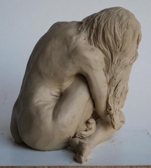 brookelynne:  Brooke Lynne | Deb Zeller Sculpture from a 2 hour pose. 