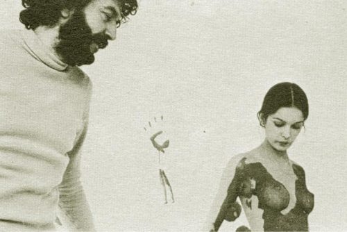 odf, nosex: alain robbe-grillet and actress anicée alvina on the set of glissements prog