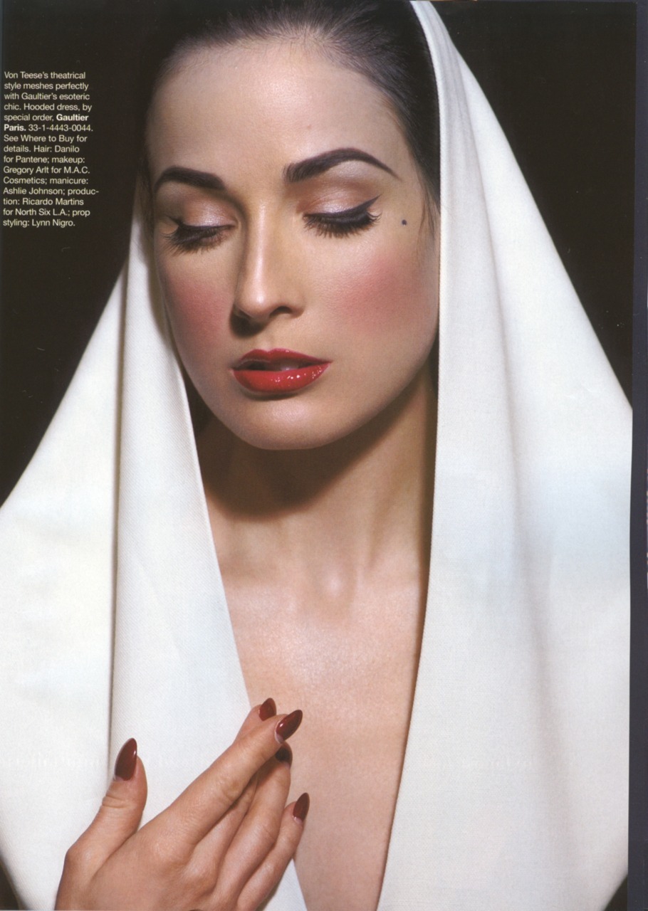 Dita Von Teese Published in Harper&rsquo;s Bazaar, May 2007