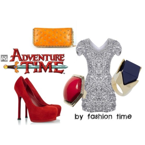 fashiontimeblog: Adventure Time Holidays by fashion-time featuring suede pumps