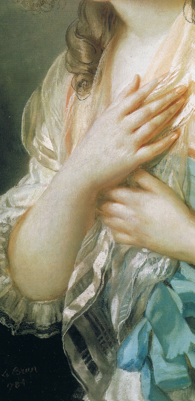 artdetails:  Marie Louise Ã‰lisabeth VigÃ©e Lebrun,Â Duchesse de Guiche (detail)