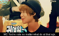 taesundere:  He’s cute no matter what age. 