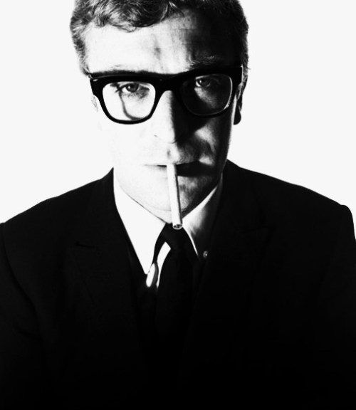 Michael Caine in glasses