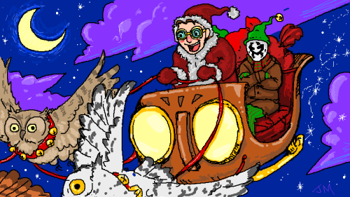 slipstreamborne: Some Christmas-themed drawings from pchats past. (Still damned proud of that nativi