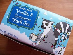 em-brenn and I enjoyed Local 44, Walt Whit, The Christmas Toy, skyping with my BFF &amp; Lemur Tea (as shown above) this evening. What do the holidays and lemurs have in common?