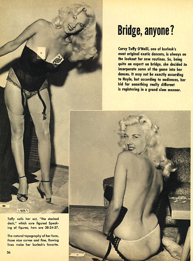Taffey O'Neil (aka. Idella Holmes) appears in a pictorial scanned from the pages