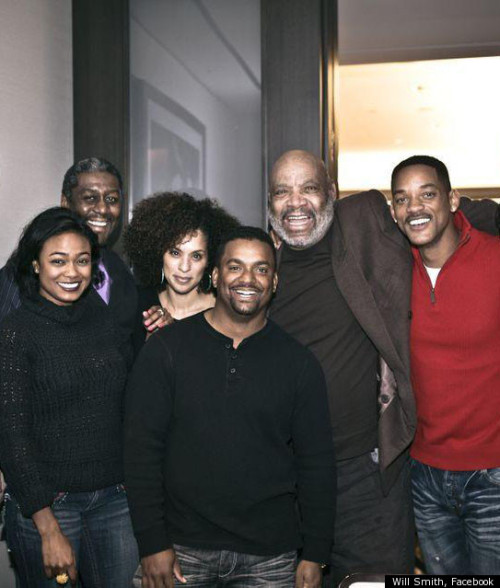 Iiiin West Philadelphia, Born And Raised…Fresh Prince Cast Reunites
OMG! This makes my heart smile. Will Smith posted this photo of himself, Karyn Parsons (Hilary), Alfonso Ribiero (Carlton), Tatiana Ali (Ashley) and James Avery (Uncle Phil) and some...