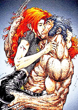  Couples of X Jean Grey and Wolverine  porn pictures