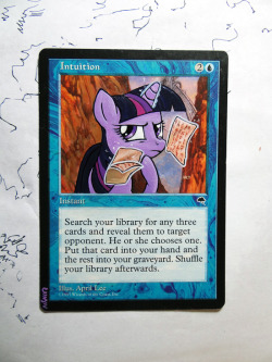 carnagebydesign:  carnagebydesign:  You know, I realized that I never posted up my pony MTG alters here. These are all done with Fluid Acrylics and Sakura Microperms.They each probably took about 1.5 to 3 hours. The Rarity and the Clone were longer. 