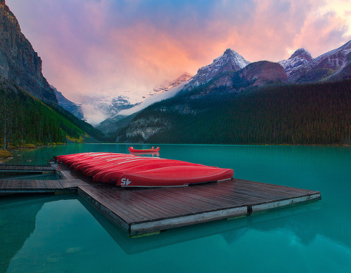 by kevin mcneal on Flickr.Lake Louise, Banff National Park, Canadian Rockies.