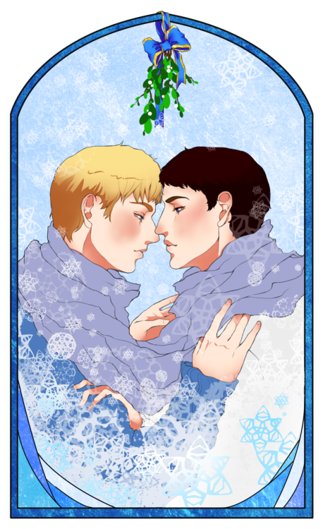 nellafantasiaa:guiseeeeee /( ’ u ’ )\ here have some christmasy brolin/merthur*-*