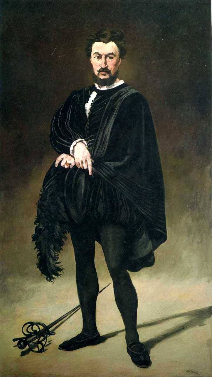loquaciousconnoisseur:  Édouard Manet The Tragic Actor - Rouvière as Hamlet