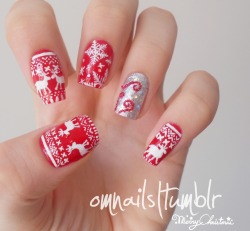 omnails:  Christmas nail art | Inspired by