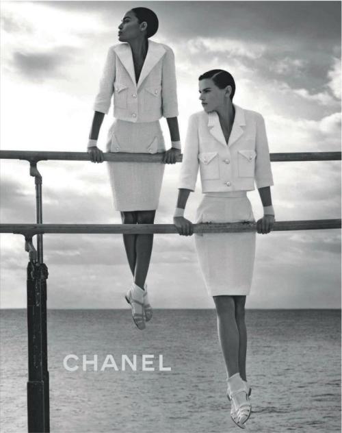 isisloveforever:Joan Smalls and Saskia de Brauw for Chanel Campaing Spring Summer 2012