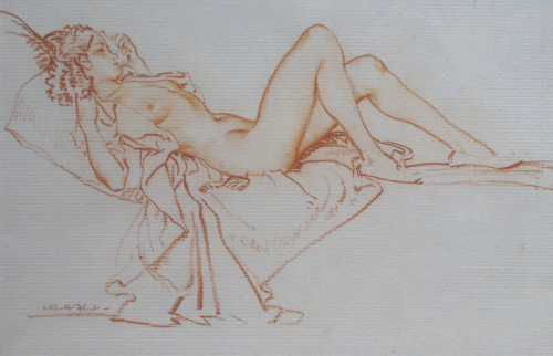 firsttimeuser:  Sir William Russell Flint, P.P.R.W.S., R.A. (1880 - 1969) Nude Study