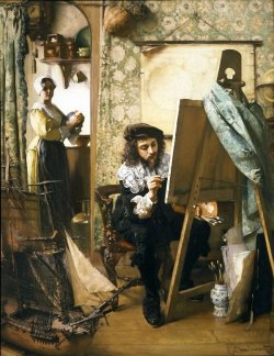 poboh:  Artist in his Studio,  Eduard Charlemont.