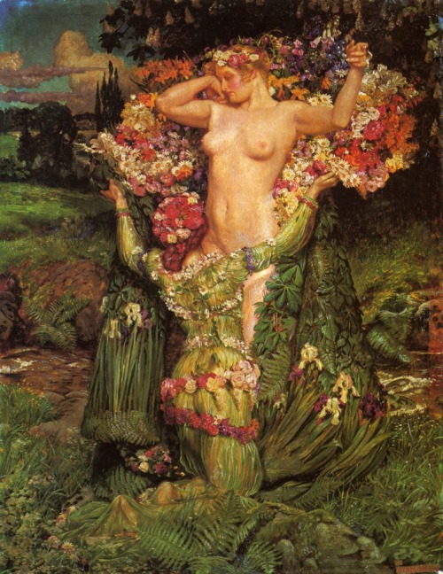 23silence:  John Byam Liston Shaw (1872 – 1919) - Rising Spring 
