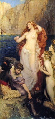 thetemperamentalgoat:  Pearls of Aphrodite by Draper Herbert James.  One of my favourite artists!