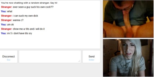 cwissi: i’ve been on omegle for 3 minutes & this is what happens