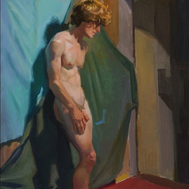 stephencefalo:  This was a piece from a workshop at incamminati. #figure #realism