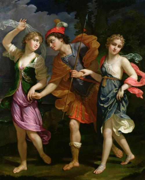necspenecmetu: Benedetto Gennari II, Theseus with Ariadne and Phaedra, the Daughters of King Minos, 