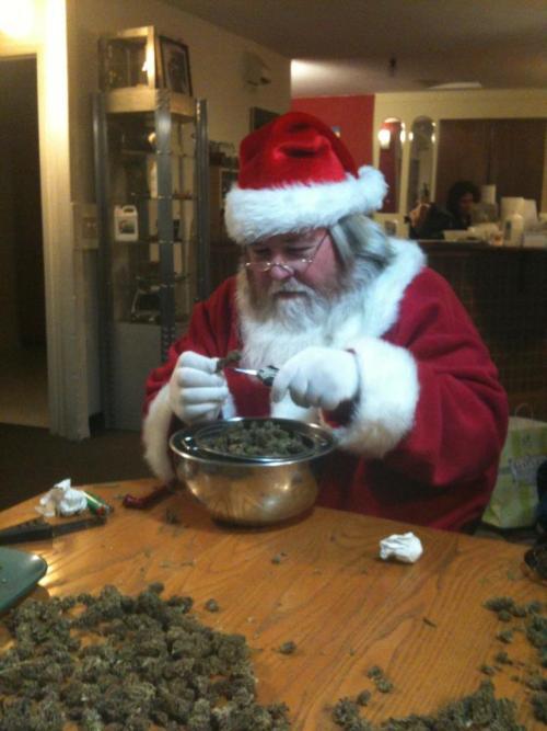 Santa on top of shit