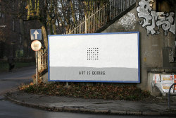 visual-poetry:  “art is boring” by peter