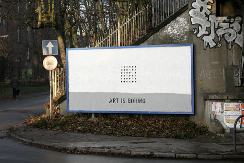 Sex visual-poetry:  “art is boring” by peter pictures