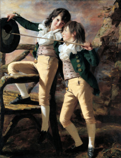 masterpiecedaily:  Henry Raeburn, The Allen Brothers (Portrait of James and John Lee Allen) 1790s 