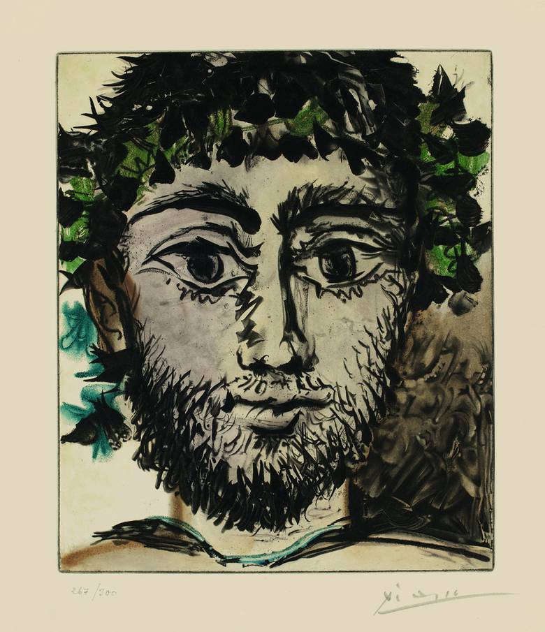 amare-habeo:  Pablo Picasso (1881 - 1973) - The Faun (Le faune), 1958 Salis &amp;