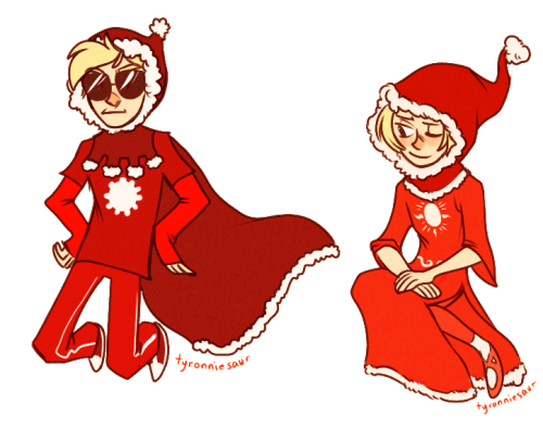 jon-egbert:  tyronniesaur:  shit lets be santa  everything about this is perfect and im gonna cry