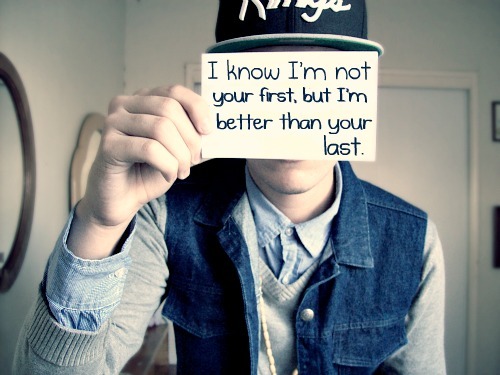 i dont bust back because i shoot first;-*