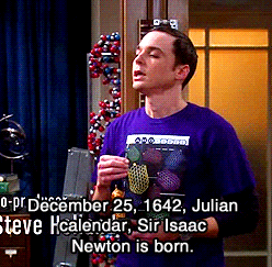 sheldony:  Sheldon: I sense that’s not sincere, although I have no idea why. pretty much me trying to explain to my family y we should celebrate Festivus instead…or Newton-mas Newton was awesome!!! Follow this blog, you’ll love it on your dashboard!