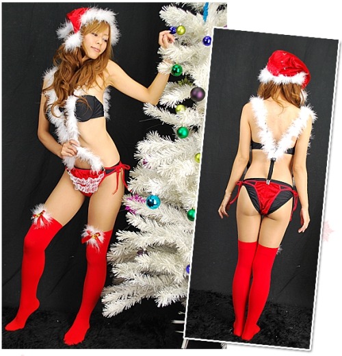 japanesefashioninferno:  Xmas Sexy Santa Black Costume by REON