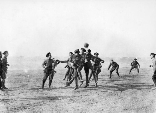 During the First World War (1914-1918), soldiers ordered a cease-fire truce during Christmas time, s