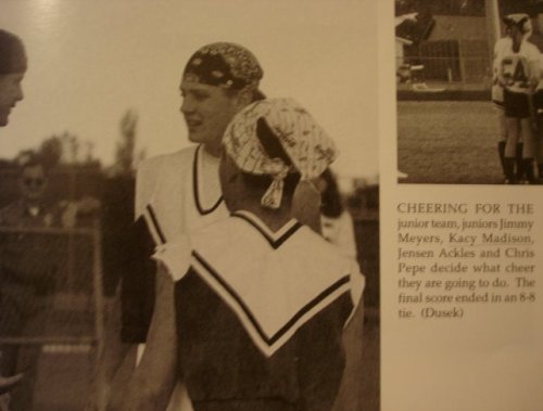 thatrulerbythebed:  Wait wait wait wait wait wait wait wait wait Wait Wait Waitwaitwaitwaitwaitwait Jensen was a cheerleader Is this something everyone knew and I didn’t Is this Is this The best Christmas ever or I just Jensen God bless us Every fucking