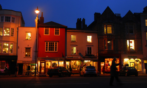 papermice: High Street at night. Oxford, England