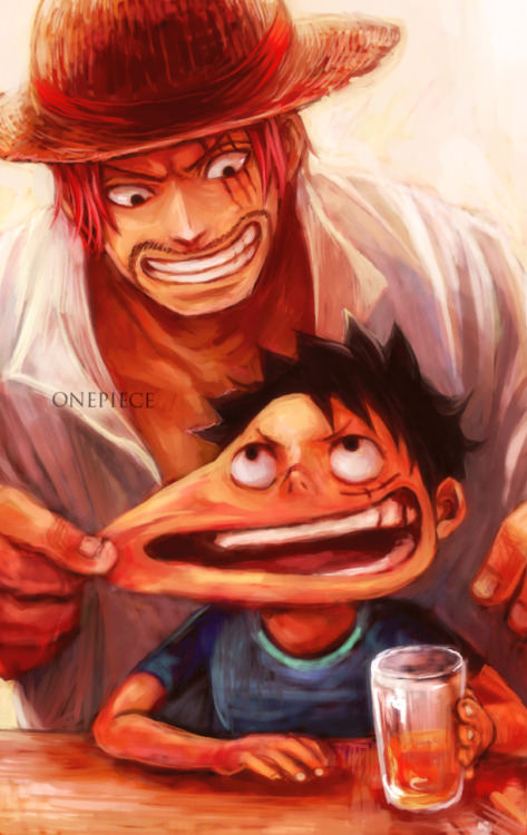 findingmiko:Shanks and Luffy
