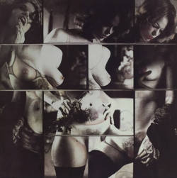 hoodoothatvoodoo:  Robert Heinecken’s Cliché-verre-Vary Cliché. Fetishism, a photo lithograph from 1978. 