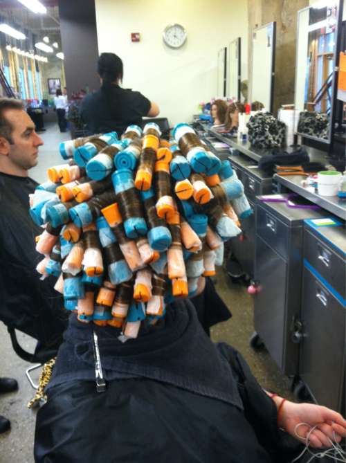 matteabee:  5 hours and 139 curlers later, adult photos