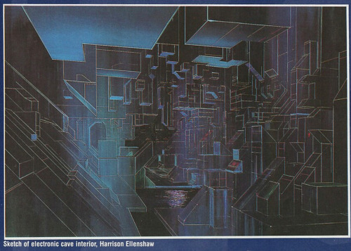 infiniteviking:From the Tron Artbook. Just look at this ridiculously beautiful setting. There’s the 