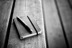 black-and-white:  Moleskine (by Roope Sirola)