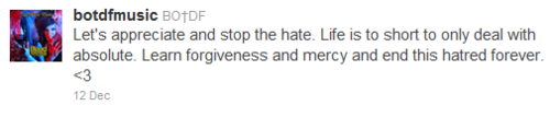 "I don't think Blood on the Dance Floor is inspirational."