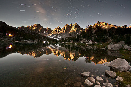 Kearsarge Pinnacles by Moonlight | Kearsarge Lakes, Kings Canyon National Park, CA© Jeff Pang