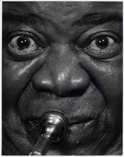 rootsnbluesfestival:  Satchmo by Halsman 