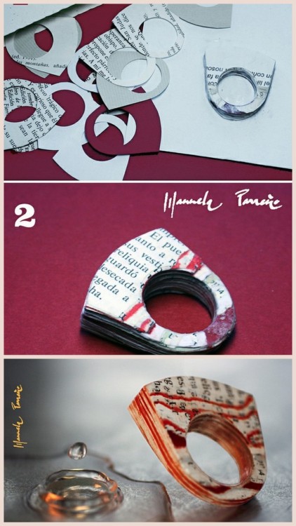 DIY Paper Rings Inspired by Jeremy May of Littlefly here. Top photos are from Alia_&rsquo;s Flickr f