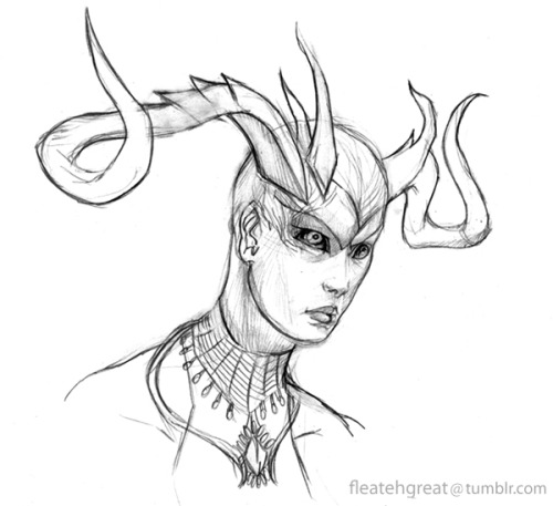 I am bored and should go to bed ealiertherforeDragon Age related scribbles! Desire Demon with some c