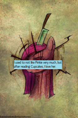 Aaand another one used :D (and I actually agree with that confession. I like not only grimdark Pinkamena now, but also canon Pinkie)